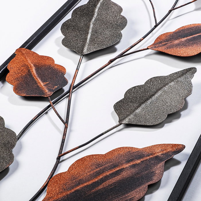 Wallity Fagus Escultura de Pared de Metal Multicolor